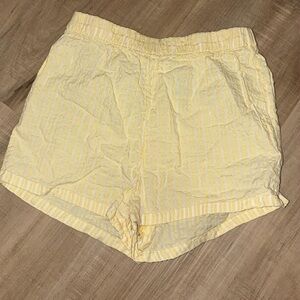 H&M Yellow Striped Kids Shorts